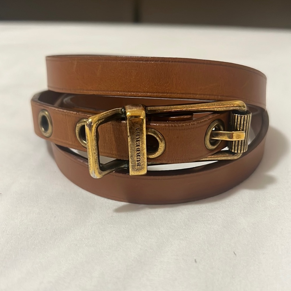 Burberry Brown Leather Belt